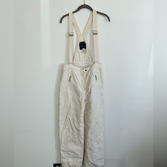 Vintage HEAD Overall White Snow pants Snowboarding Skiing Pants Womens size 12 - Picture 8 of 11